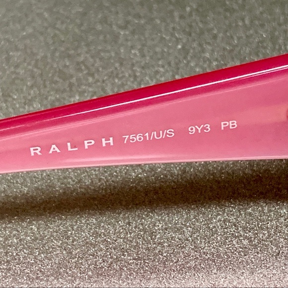 RALPH LAUREN PINK FRAME SUNGLASSES W/CASE NIB - Picture 5 of 8